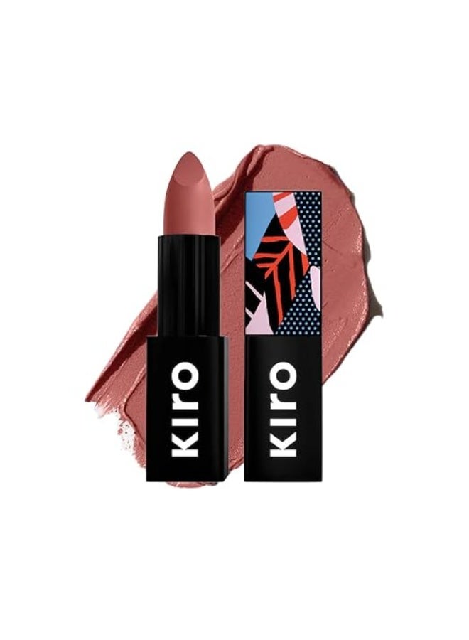 Kiro Moist Matte Lipstick - Warm Nutmeg (Deep Nude), 4.2g | Super-Pigmented, Long-Lasting, Moisturizing, Non-Drying, Non-Feathering, Smudge Proof | Skin Care Infused with Natural Oils - Image 1